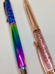 Mermaid and Rose Gold Liquid Glitter Ballpoint Pens