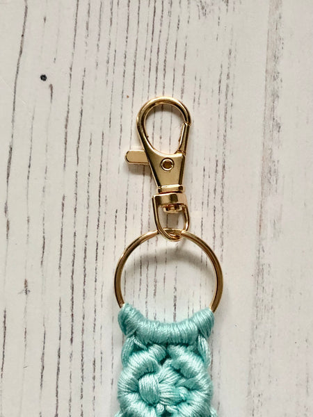 Fish Tail Tassel Woven Macrame Keychains, Charms