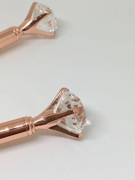Luxury Rose Gold Diamond Ball Point Pen