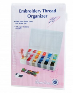 Large Hemline Embroidery Thread Organiser Plastic Compartmental Storage Box