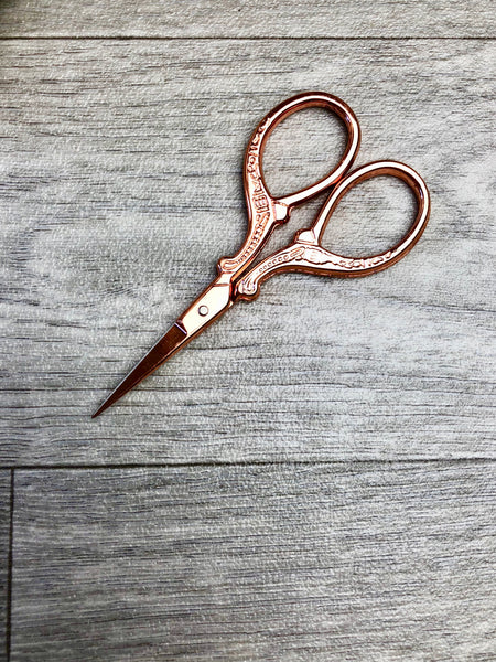 Rose Gold Needlework Scissors