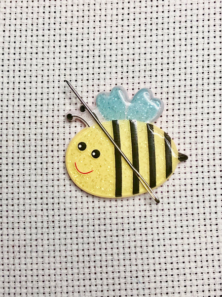 Bumbles the Bee Glittery Needle Minder