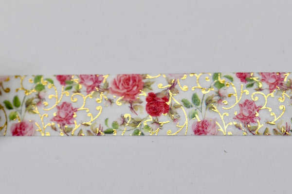 Rose Blush Gold Foil Washi Tape