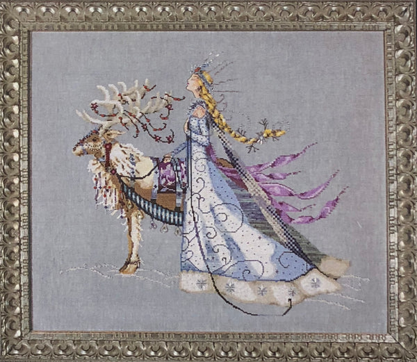 The Snow Queen Mirabilia MD143 Cross Stitch Chart/Embellishment Pack