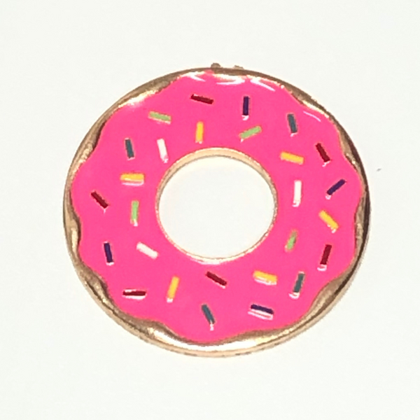 Pink Sprinkles Donut Alloy Enamel Needle Minder