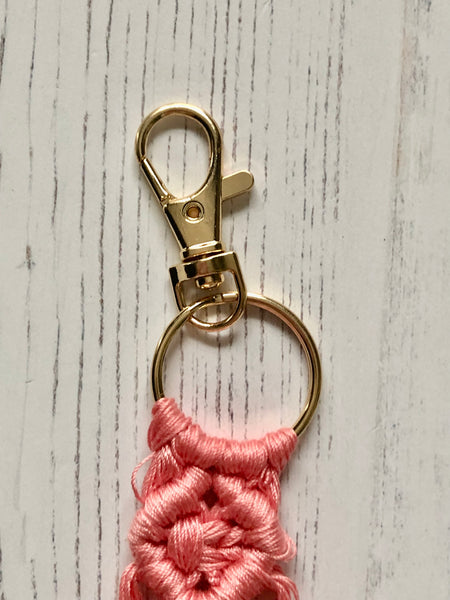 Fish Tail Tassel Woven Macrame Keychains, Charms