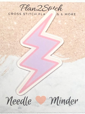 Lilac Lightening Bolt Needle Minder