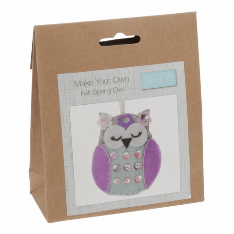 Spring Owl Felt Decoration Kit - Trimits