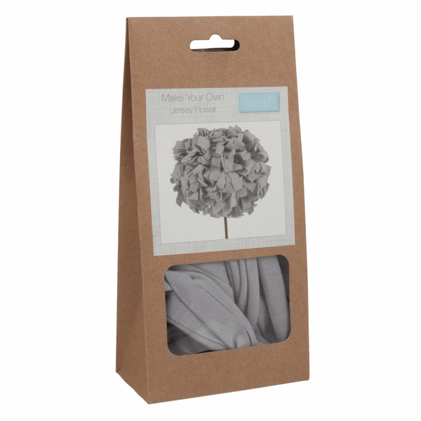 Jersey Flower Kit - Pale Grey - Trimits