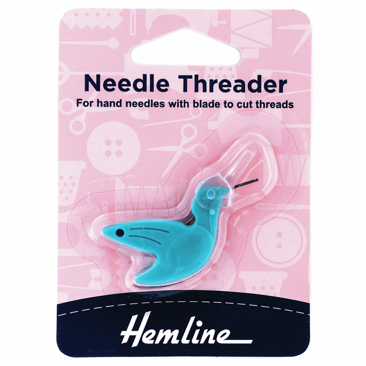 Blue Hummingbird Needle Threader & Cutter- Hemline