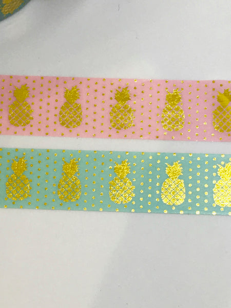 Gold Foil Pineapple Washi Tapes