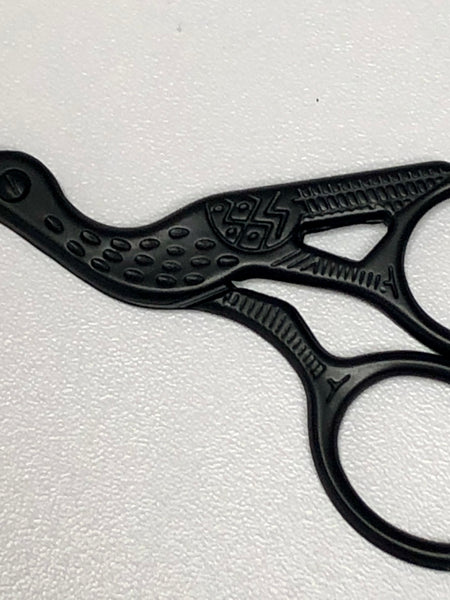 Shadow Black Stork Embroidery Scissors