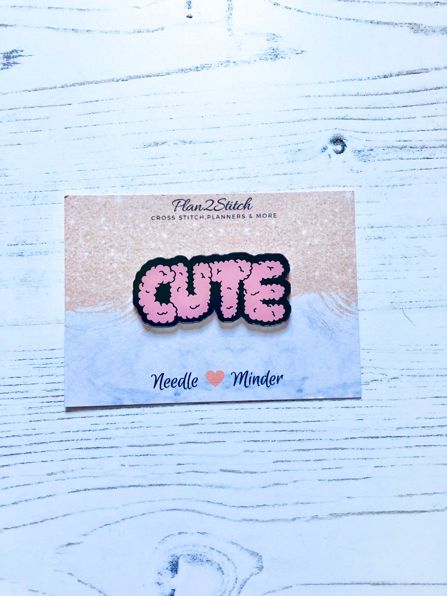 Cute and Fluffy Needleminder for cross stitch and embroidery