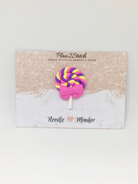 Cute Candy Swirl Lollipop Needleminder