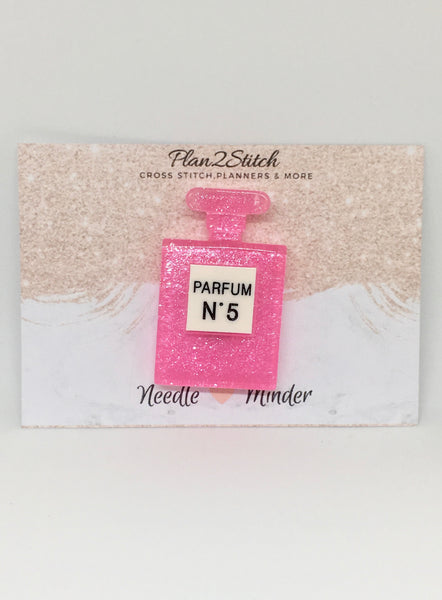 Glitter Perfume Bottle Needleminder