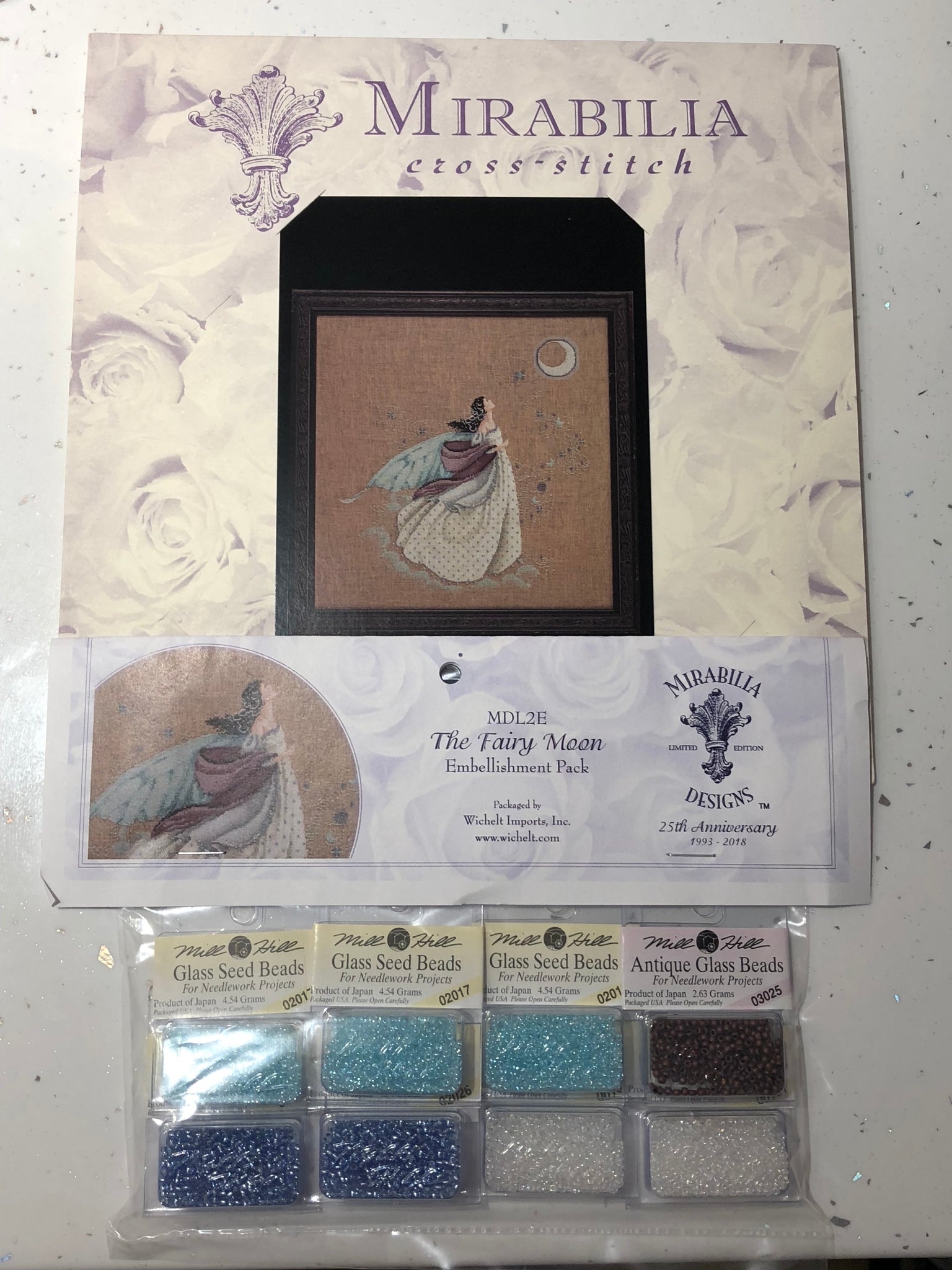The Fairy Moon MDL2 Mirabilia Cross Stitch Chart/Embellishment Pack