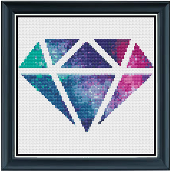 Galaxy Diamond Counted Cross Stitch Chart