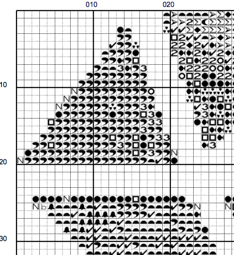 Galaxy Diamond Counted Cross Stitch Chart