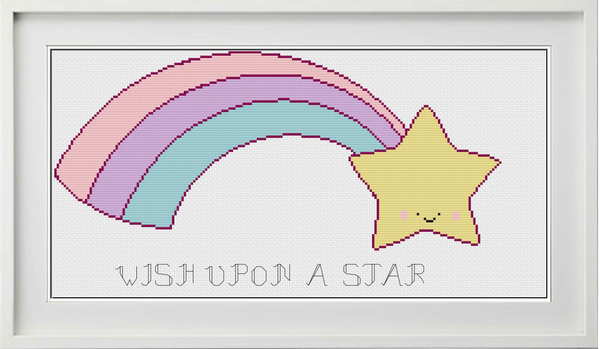 Wish Upon a Star Counted Cross Stitch Chart