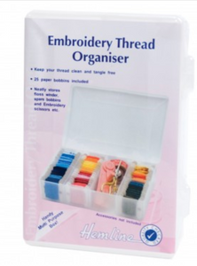 Medium Hemline Embroidery Thread Organiser Plastic Compartmental Storage Box