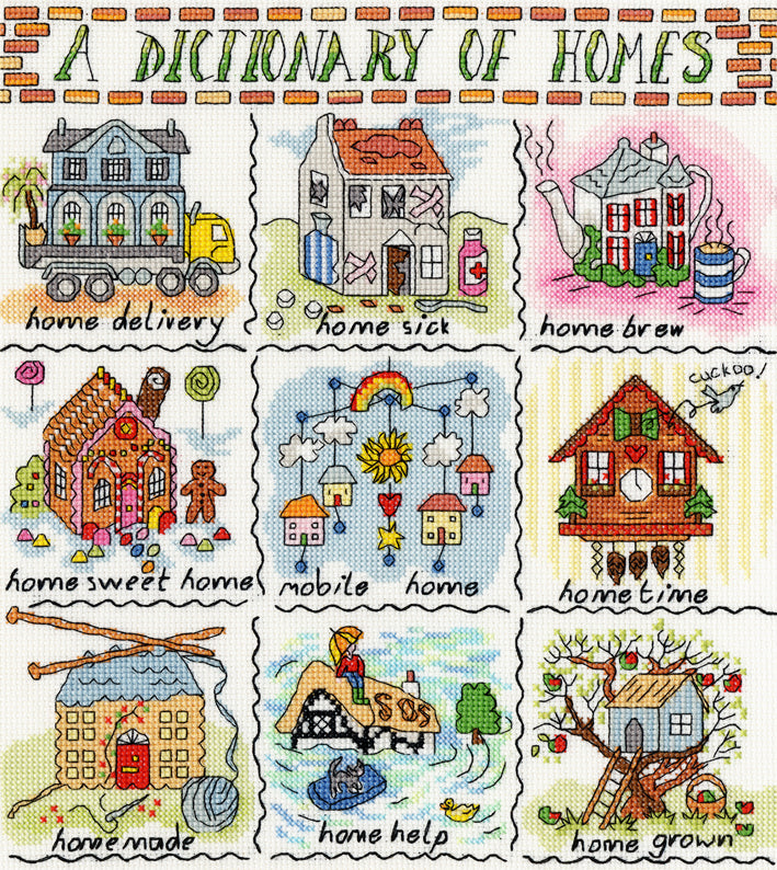 Dictionary of Homes Bothy Threads Cross Stitch Kit