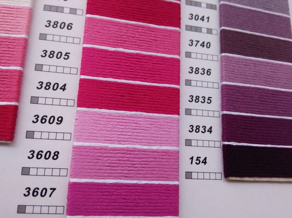 (No.3021-3821) CXC Embroidery Threads - Pick Your Colours