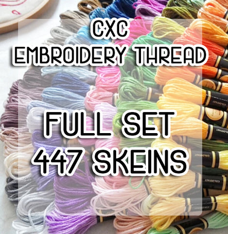 Complete Set of 447 Colours - CXC Embroidery Thread