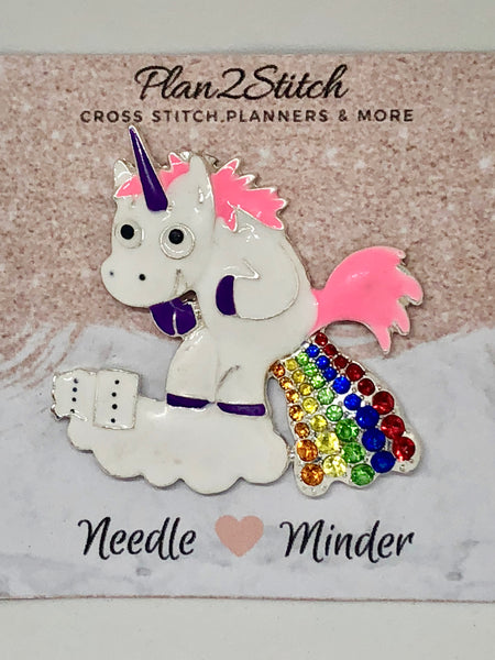 Funny Rainbow Unicorn Alloy Needleminder