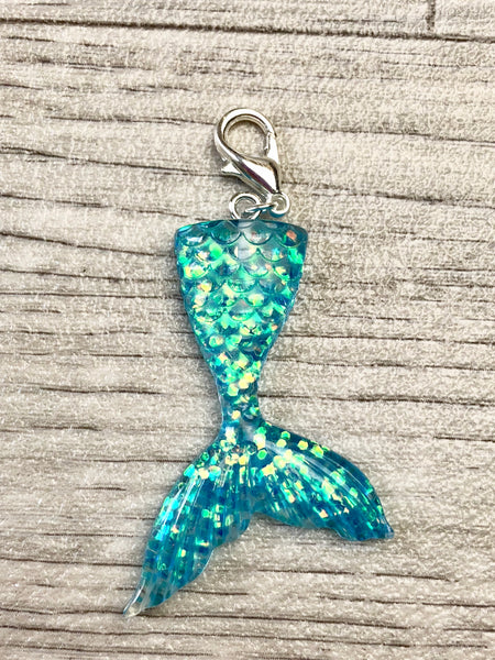 Sparkly Mermaid Tail Planner Charms