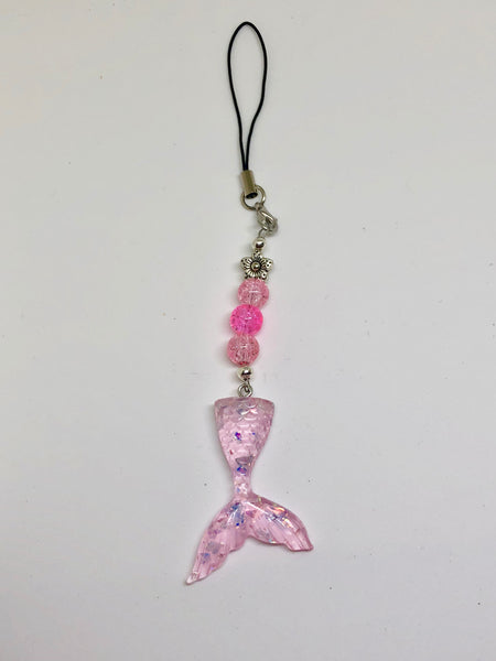 Pink Mermaid Tail Scissor Fob