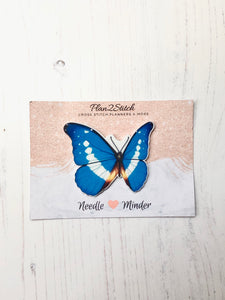 Blue Butterfly Needle Minder
