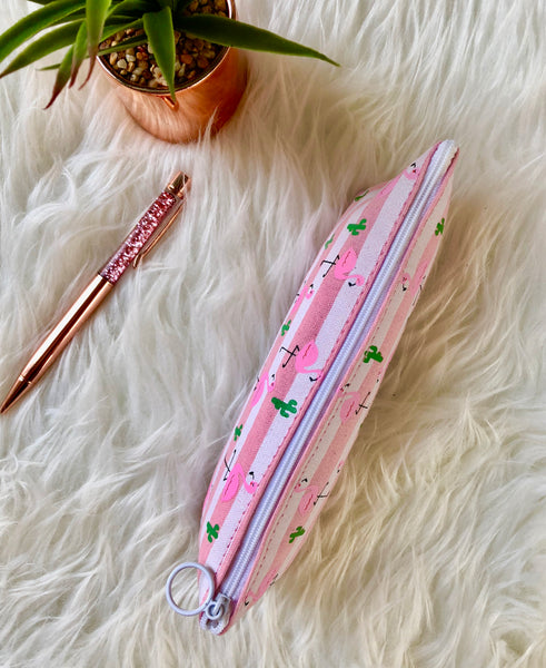 Pink Flamingo Pencil Case