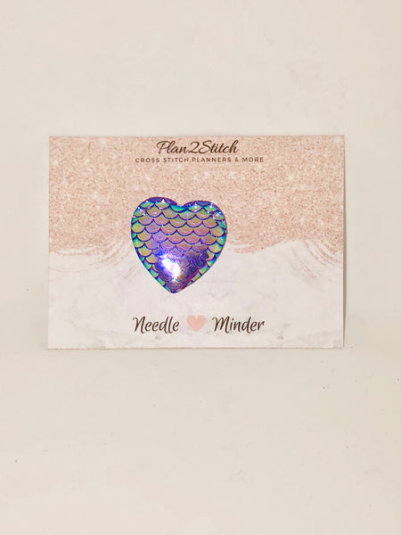 Mermaid Scale Purple Heart Needleminder