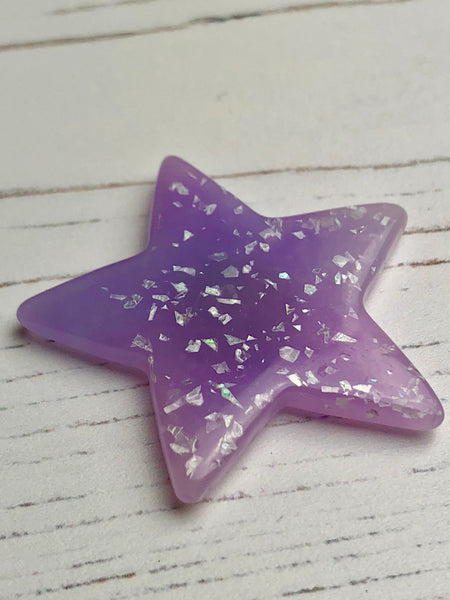 Purple Glitter Star Needle Minder
