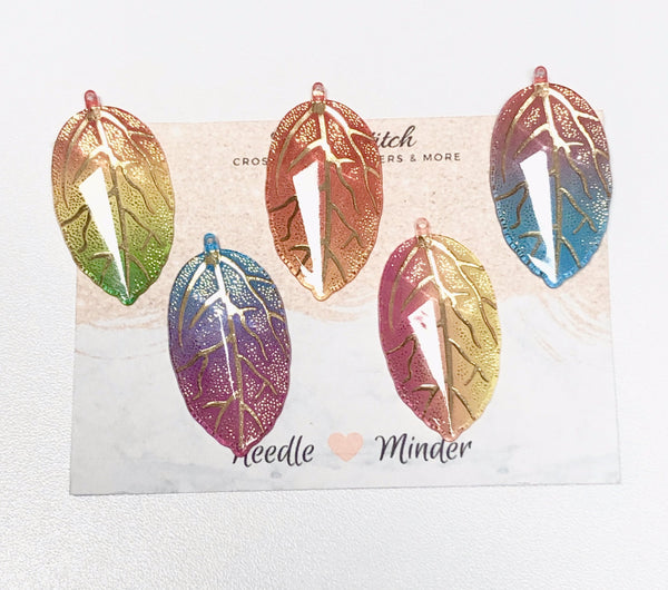 Leaf Needleminders for Cross Stitch, Embroidery and Sewing Projects