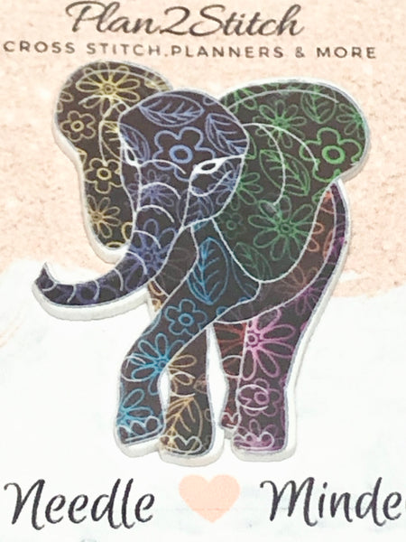 Patterned Elephant Needle Minder