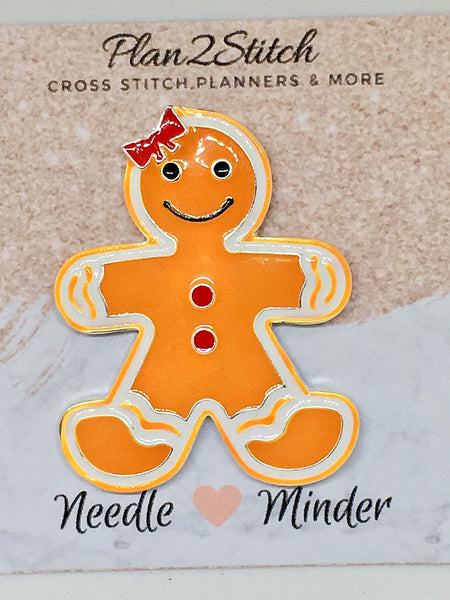 Gingerbread Man Alloy Needleminder