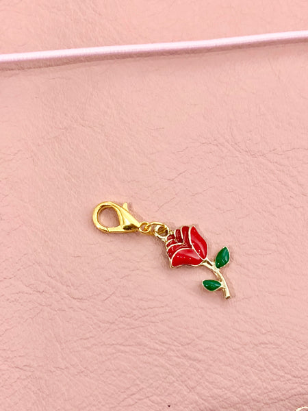 Red Rose Planner Charm