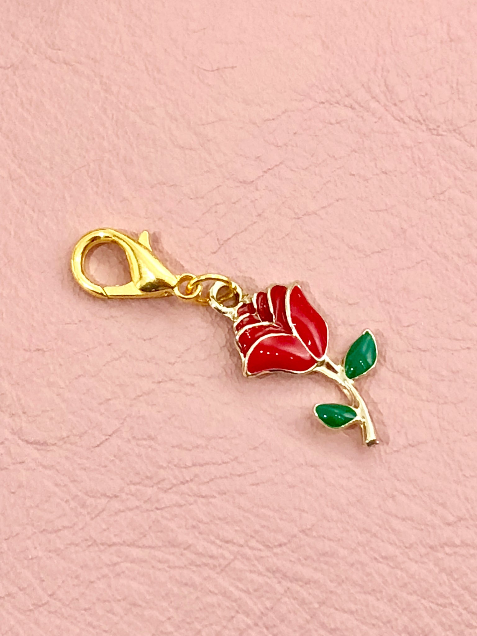 Red Rose Planner Charm