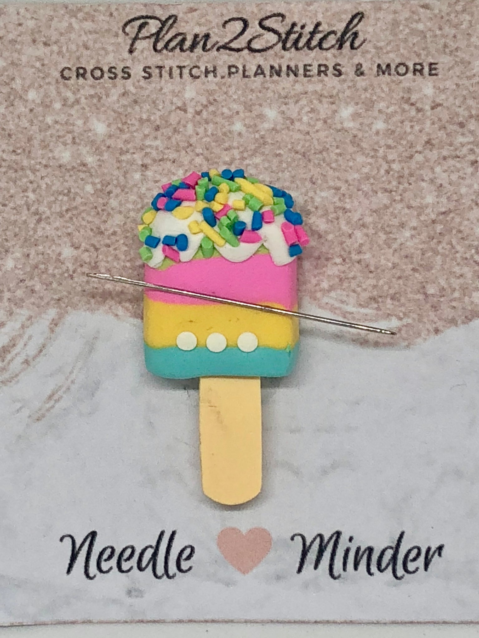 Polymer Clay Popsicle Needleminder