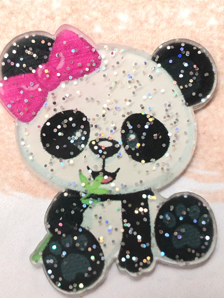 Poppy the Glittery Panda Needle Minder